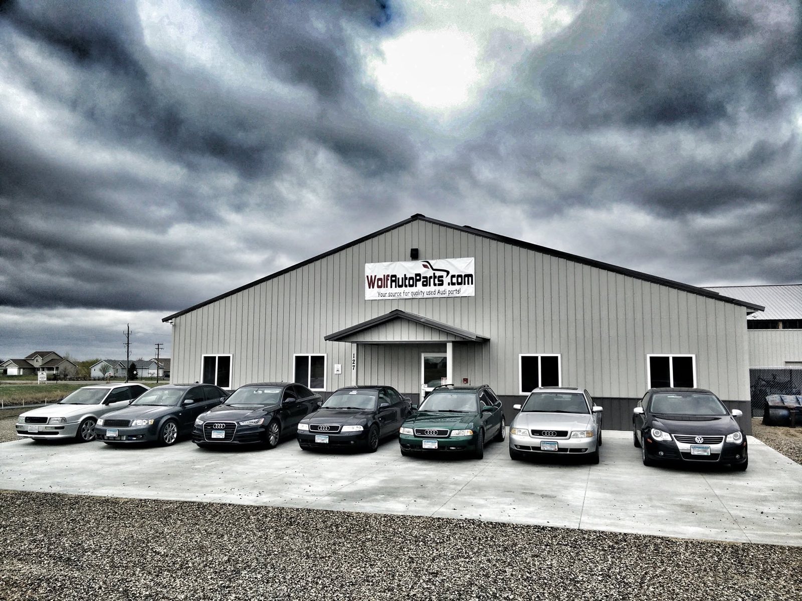 The Wolf Auto Parts building in Waverly, MN